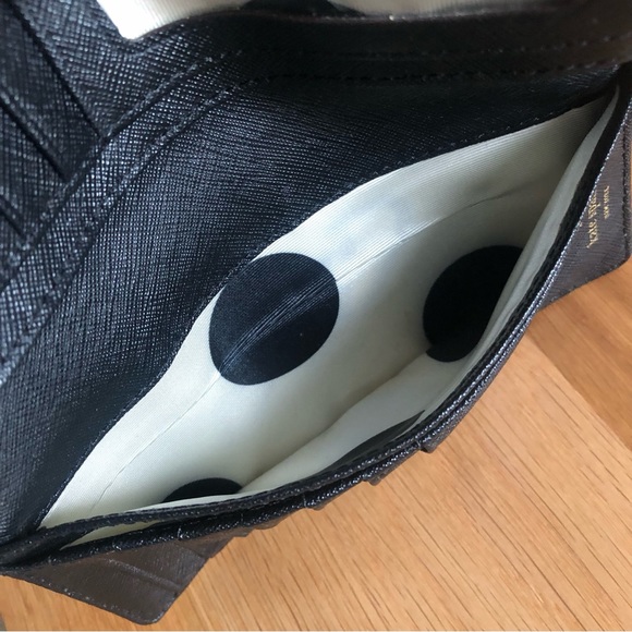 Black Kate Spade Large Bifold Wallet - Saffiano Leather - Picture 12 of 12